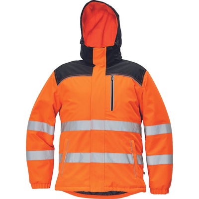 Cerva bunda Knoxfield HVPS WINTER.parka reflexní zimní červená