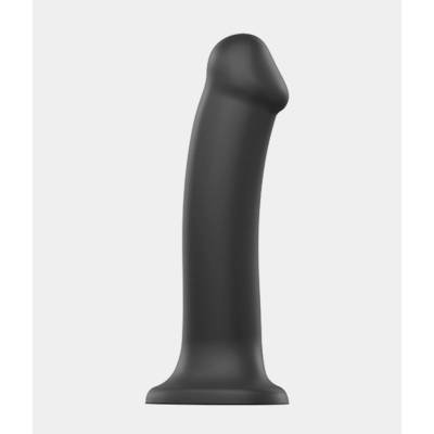 Strap-on-me SemiRealistic Dual Density Bendable Dildo Black L