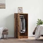 vidaXL Гардероб Старо дърво 41 x 48 x 102 см Инженерна дървесина (879645)