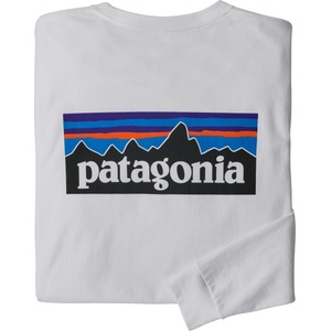 Patagonia Мъжка блуза с дълъг ръкав Patagonia L/S P-6 Logo Responsibili-Tee Longsleeve - White - размер XL (016-7132-0615)
