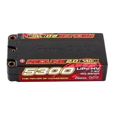 GensAce Redline 2.0 Shorty 2S HV 7.6V-140C-5300 96x47x22.5mm 199 g