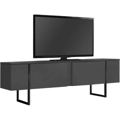 TopMebel Меламиново ТВ мебели Luxe в антрацитен цвят 180x30x50см