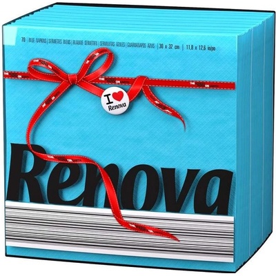 Renova ubrousky 1V modré 70ks 30x32cm