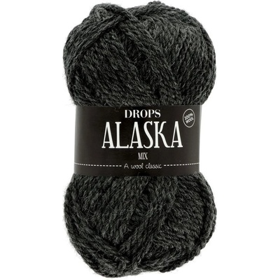 Drops Alaska 05 MIX sivo čierna