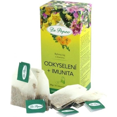 Dr.Popov Čaj Odkyselení a imunita 20 x 1,5 g