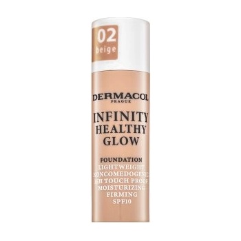 Dermacol Infinity Healthy Glow Foundation фон дьо тен за озаряване на лицето 02 Beige 20 g
