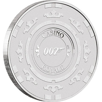 Perth Mint Stříbrná mince James Bond 007™- Casino Royale Chip 1 Oz