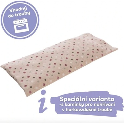 Lavandia Bedrohřej nahřívací polštářek s bio levandulí Puntíky na režné