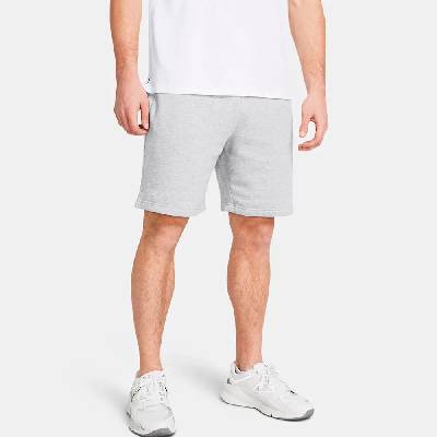 Поларени къси панталони Under armour Rival Fleece shorts - Grey (Mod Gray Light Heather / White)