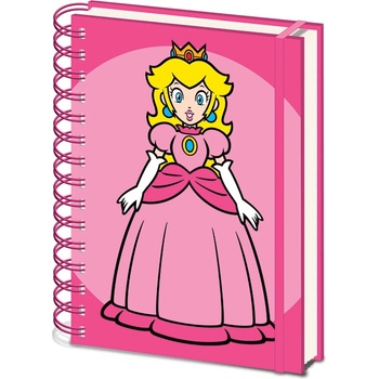 Pyramid International Тефтер Pyramid Games: Super Mario Bros. - Princess Peach, със спирала, формат A5 (SR74586)