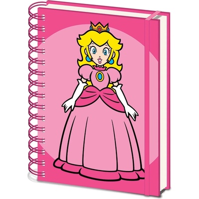 Pyramid International Тефтер Pyramid Games: Super Mario Bros. - Princess Peach, със спирала, формат A5 (SR74586)