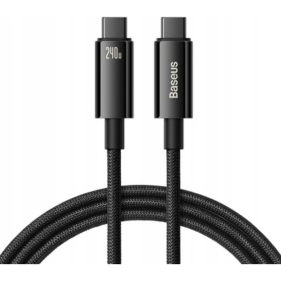 Baseus CAWJ040101 Tungsten Gold Fast Charging Datový, USB-C - USB-C 240W, 2m, černý