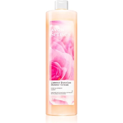 Avon Senses L'amour Sunrise успокояващ душ-крем 500ml