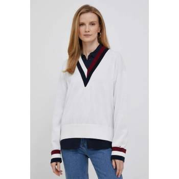 Tommy Hilfiger Пуловер Tommy Hilfiger дамски в бежово от лека материя (WW0WW39006)