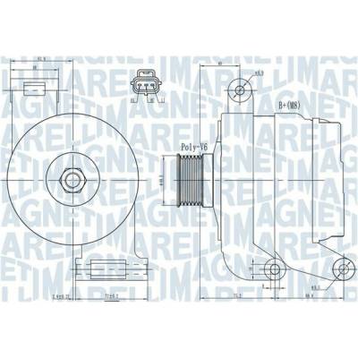generátor MAGNETI MARELLI 063731931010