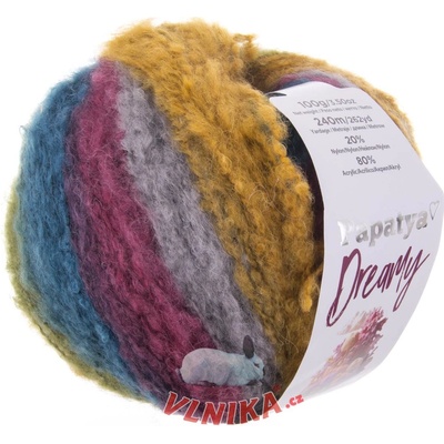 Kamgarn Příze Papatya Dreamy Varianta: 06