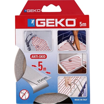GEKO Противоплъзгаща лента за баня geko, 5м/25м, Прозрачна (891)