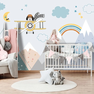 Art gift Фототапет за детска стая - Куче в самолет