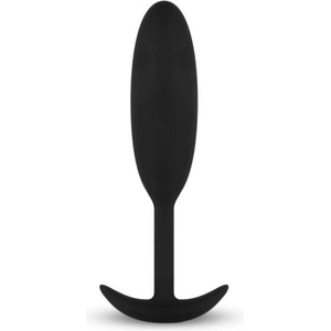 EasyToys Heavy Fulfiller - анален плъг 54 g - малък (черен) - lovesexshop