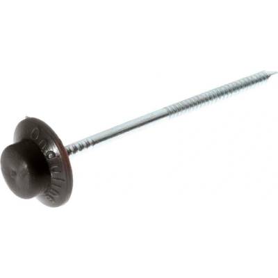 Onduline Hřebík s těsnicí podložkou Monoblok, 65 mm, 2,8 mm, 100 ks, černý 2421CSP