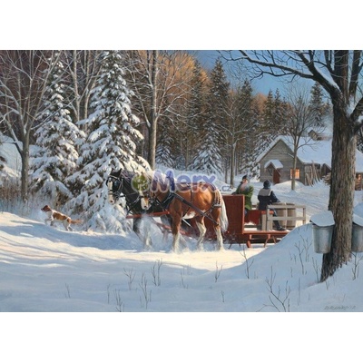Cobble Hill Sugar Shack Horses 1000 dielov