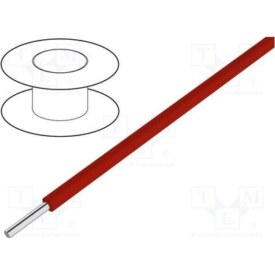 Alpha Wire 3051/1 RD001 HookUp Wire 22AWG drát Cu PVC červená 300V 305 m