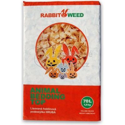 Rabbit&Weed Hobliny podestýlka lisovaná KLASIK RabWeed 70 l /1,5 kg