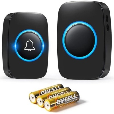 Blendura bezdrátový zvonek venkovní vodotěsný 300 metrů, vodotěsný elektronický zvonek IP55, sada