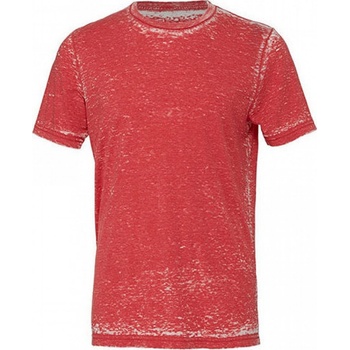 Bella+Canvas triko z lehké polybavlny s mramorovým vzorem sepraná CV3650 červená