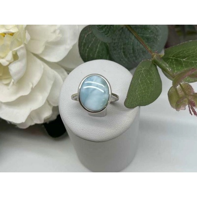 Jan Kos jewellery Stříbrný prsten s larimarem MHT-2003/S62