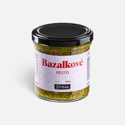ŽIVINA Bazalkové pesto na těstoviny, do salátů i na pečivo 140 g