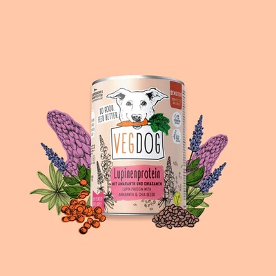 Vegdog Sensitive Lupinenprotein 800 g