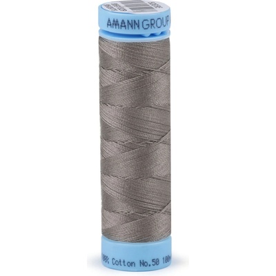 Bavlnené nite 100 m etiketné č. 50 Triana Amann Farba: 1358 Steel Gray