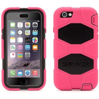 Griffin Survivor All-Terrain Extreme-Duty Case - защита от най-висок клас за iPhone 6, iPhone 6S (розов-черен)