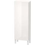 Duravit L-Cube - Шкаф с височина 132x50x24 см, ляв, лъскаво бял LC1169L2222 (LC1169L2222)