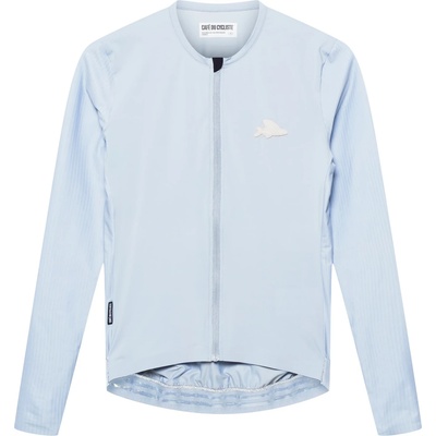 CafÉ du cycliste Мъжка фланелка с дълъг ръкав за колоездене CAFÉ DU CYCLISTE Andrea Cycling jersey - Horizon Grey (056-4288-0211)