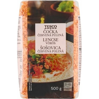 Tesco Čočka červená půlená 0,5 kg