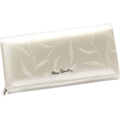 Pierre Cardin Perleťová lakovaná kožená peňaženka s mincovníkom na zips