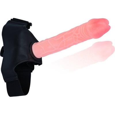 LOLO strap on měkký penis s popruhy přírodní
