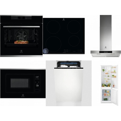 Set Electrolux KOEBP39X + LIR60433B + LFT426X + LMS2203EMX + EEM23100L + LND5FE18S