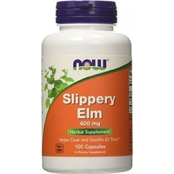 NOW НАУ ФУДС ХЛЪЗГАВ БРЯСТ КАПСУЛИ 400 МГ. * 100/ now slippery elm 400 mg, 100 caps