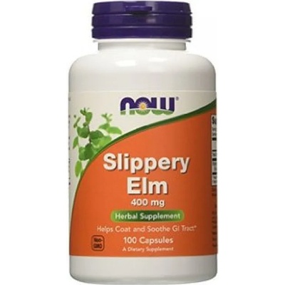 NOW НАУ ФУДС ХЛЪЗГАВ БРЯСТ КАПСУЛИ 400 МГ. * 100/ now slippery elm 400 mg, 100 caps