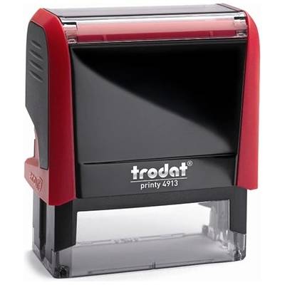 TRODAT Печат TRODAT Printy 4.0 4913 огнен червен корпус черен тампон 4913P/F (4913-PS-FK)