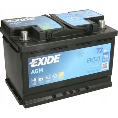 Exide AGM 12V 72Ah 760A EK720