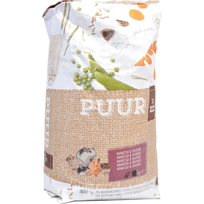 Duvo Plus Witte Molen Puur Hamster& Friends - Пълноценна храна за хамстери с плодове, зеленчуци и ядки 8 кг