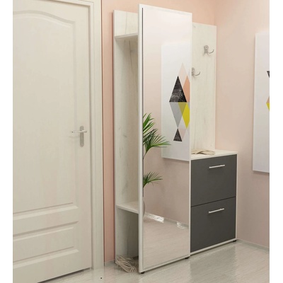 DST Портманто Slavena-dst, бял дъб и антрацид