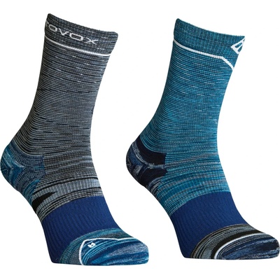 Ortovox Мъжки туристически чорапи Ortovox Alpine Mid Socks Merino socks - Blue Nunatak - размер 42-44 (EU) (201-7473-0412)