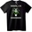 NOONEBRAND Тениска Грозен Коледен Елен - 7XL, Black