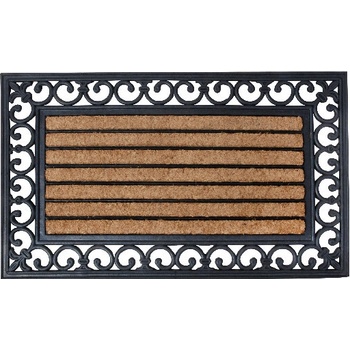 ESSCHERT DESIGN BEST FOR BOOTS s kokosovým vláknem a ornamenty černá 75,5 cm x 45,5 cm