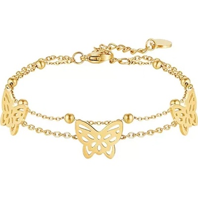 JAY náramek Priscila chirurgická ocel motýl JAY-9049 zlatá
